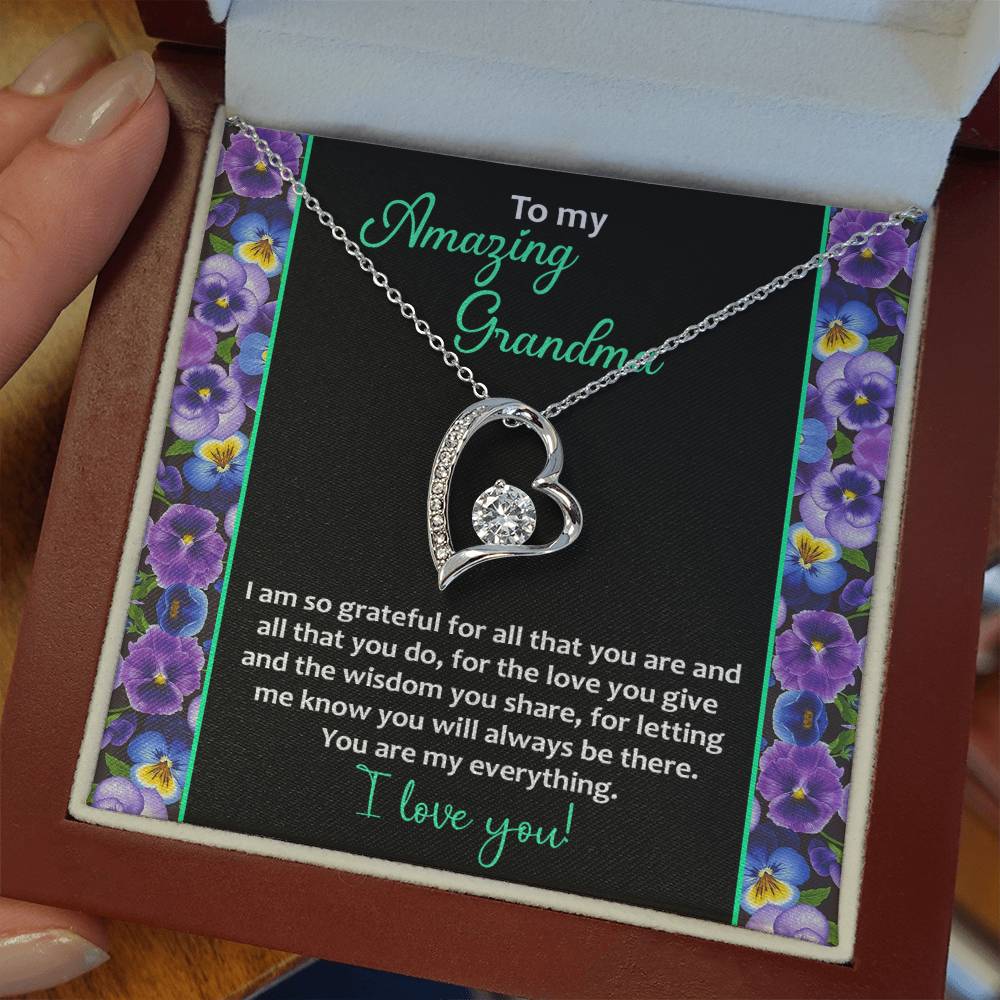 TO MY AMAZING GRANDMA - " You are my everything." - Forever Love Necklace