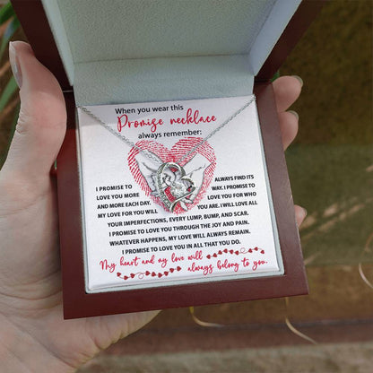 PROMISE NECKLACE - "I Promise to Love You More and More." - Forever Love Necklace