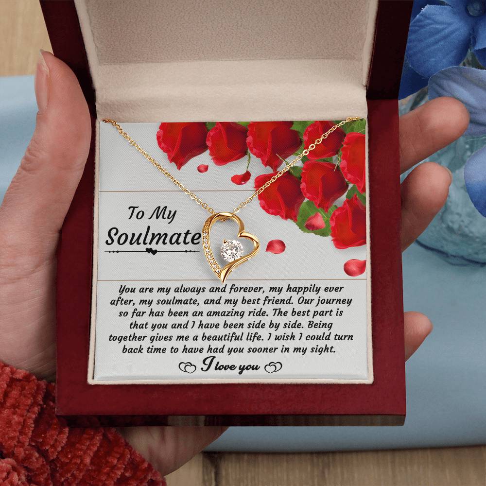 To My Soulmate - "You are My Always and Forever, My Happily Ever After." - Forever Love Necklace