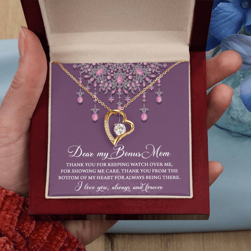 DEAR MY BONUS MOM - "Thank you..." - Forever Love Necklace