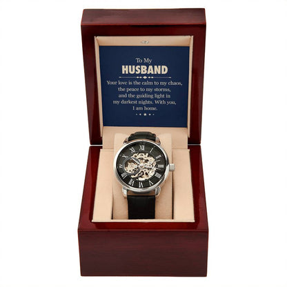 To My Husband - "With you, I am Home." - Men's Watch