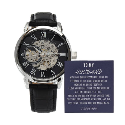 To My Husband - "I LOVE YOU FOR ALL THAT YOU ARE." - Men's Watch