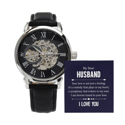 My Dear Husband - "I am Forever Turned to Your Love." - Men's Watch