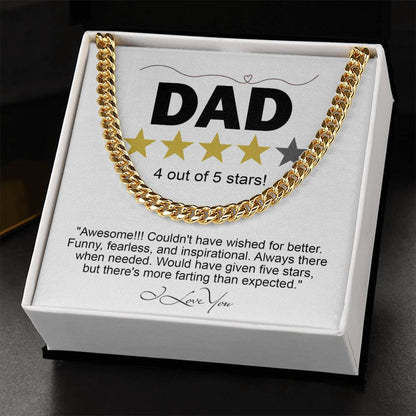 DAD -  "4 OUT OF 5 STARS!" - BRACELET GIFT