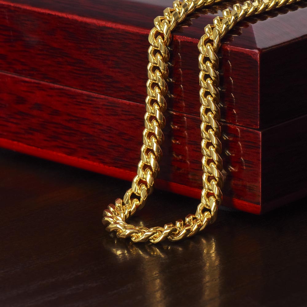 TO MY HUSBAND - "You Are My Favorite Valentine." - Cuban Link Chain