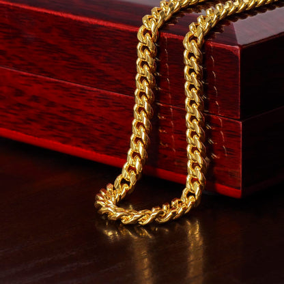 TO MY HUSBAND - "You Are My Favorite Valentine." - Cuban Link Chain