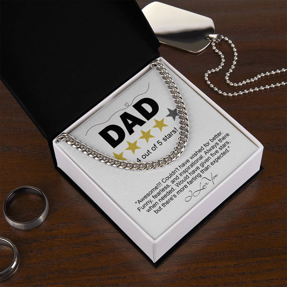 DAD -  "4 OUT OF 5 STARS!" - BRACELET GIFT