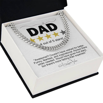 DAD -  "4 OUT OF 5 STARS!" - BRACELET GIFT