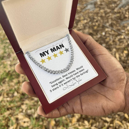 MY MAN - "Would have been 5 stars if...." - Cuban Link Chain