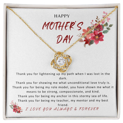 HAPPY MOTHER'S DAY - "THANK YOU..." - Love Knot Necklace