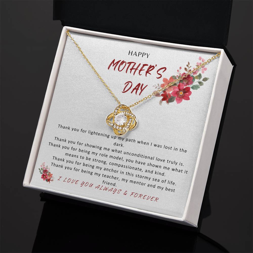 HAPPY MOTHER'S DAY - "THANK YOU..." - Love Knot Necklace