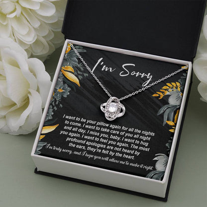 "I AM SORRY" - Love Knot Necklace