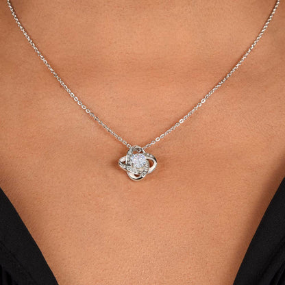 To My Granddaughter - "INTELLIGENT, STRONG, BEAUTIFUL and KIND ." - Interlocking Hearts Necklace