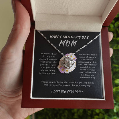 HAPPY MOTHER'S DAY MOM - "I'm Grateful For You Everyday." - Love Knot Necklace