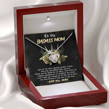 TO MY BADASS MOM - "My rock, My guiding light, My hero" - Love Knot Necklace