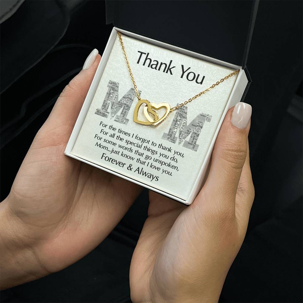 THANK YOU MOM - "Just Know That I Love You." - Love Knot Necklace