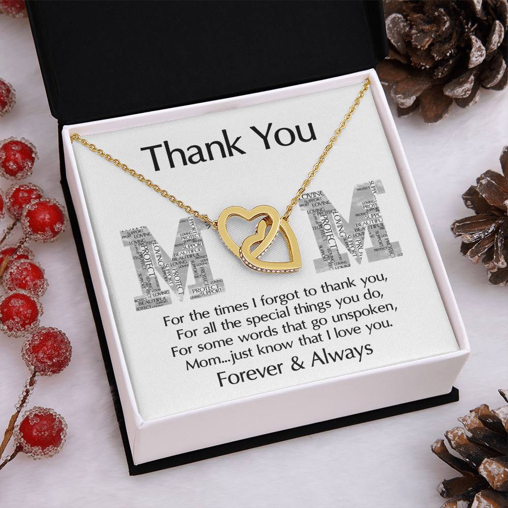 THANK YOU MOM - "Just Know That I Love You." - Love Knot Necklace