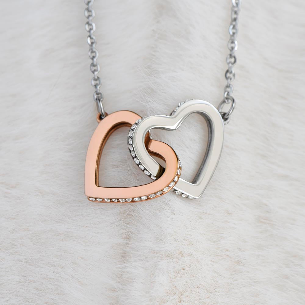 To My Incredible Mother-In-Law - "You Are The Queen Leading Our Family." - Interlocking Hearts Necklace