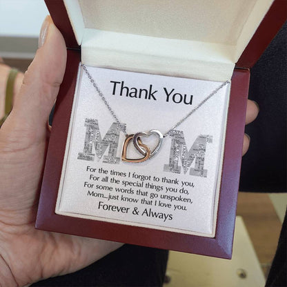 THANK YOU MOM - "Just Know That I Love You." - Love Knot Necklace