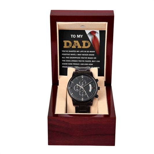 TO MY DAD - I LOVE YOU" - Men's Watch