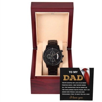 TO MY DAD - I LOVE YOU" - Men's Watch