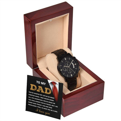 TO MY DAD - I LOVE YOU" - Men's Watch