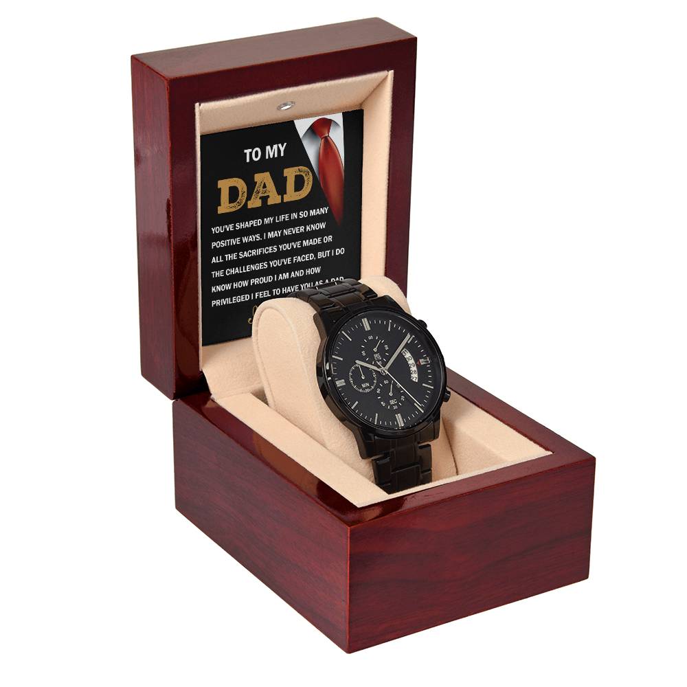 TO MY DAD - I LOVE YOU" - Men's Watch