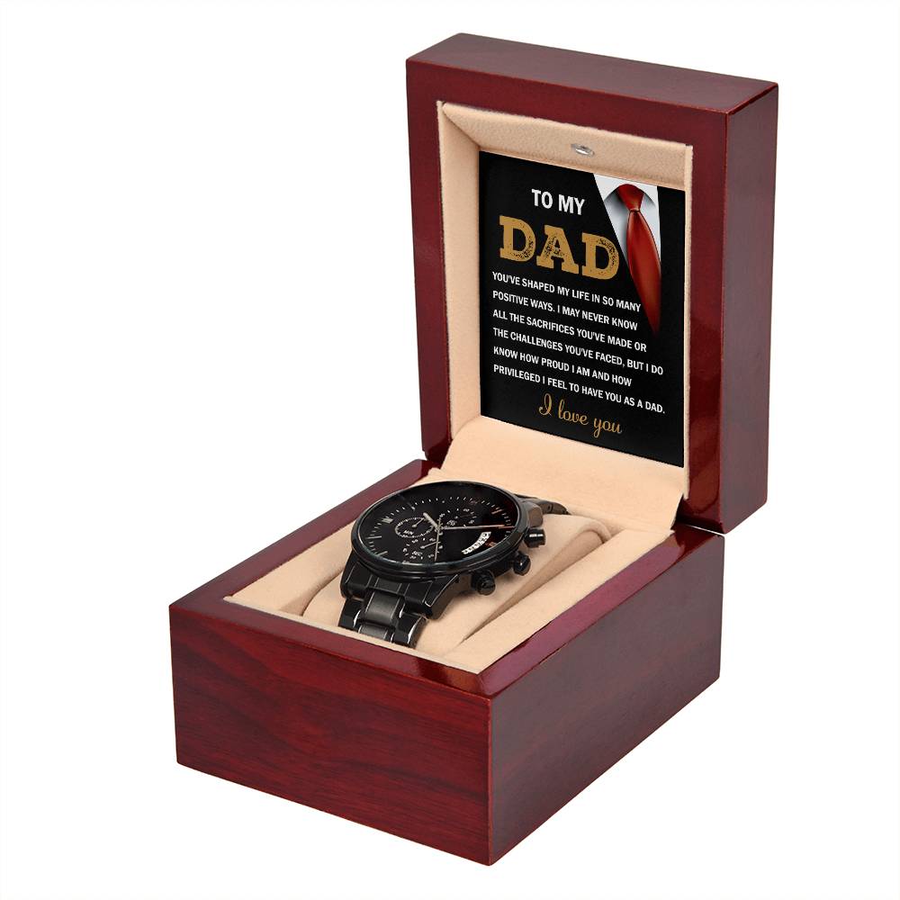 TO MY DAD - I LOVE YOU" - Men's Watch