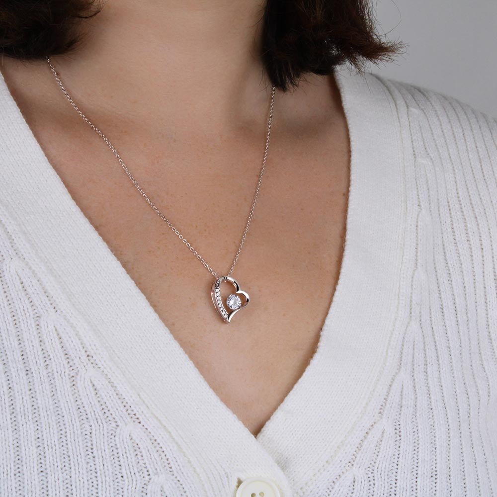 Forever Love Heart Necklace (No Message Card)