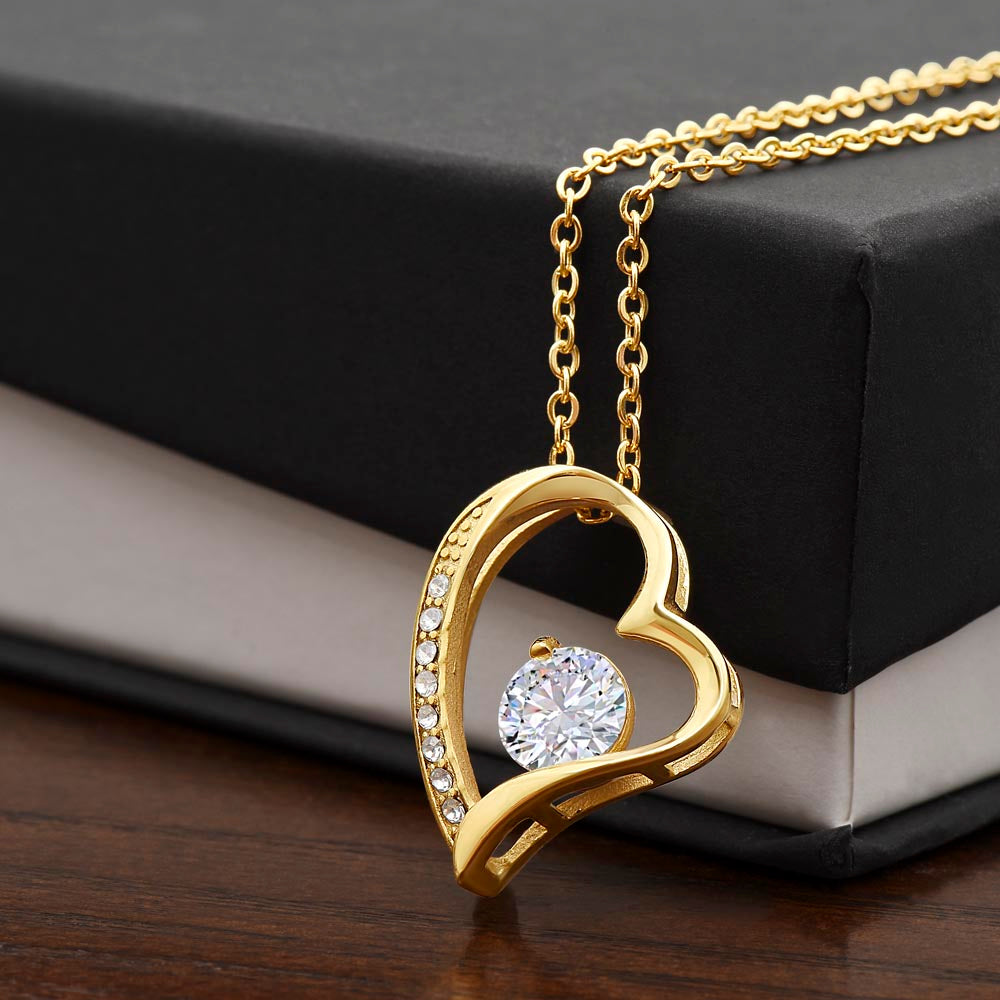 Forever Love Heart Necklace (No Message Card)