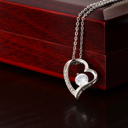 Forever Love Heart Necklace (No Message Card)