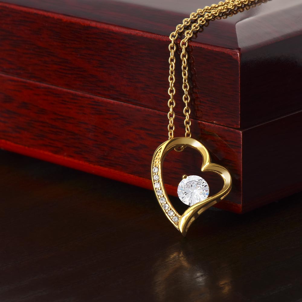 Forever Love Heart Necklace (No Message Card)