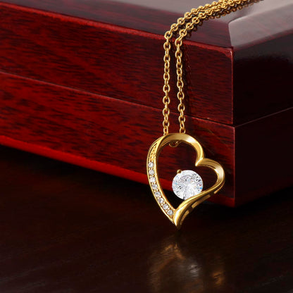 Forever Love Heart Necklace (No Message Card)