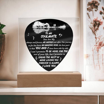 To My Soulmate - "You are My Always and Forever." - Acrylic Square Plaque