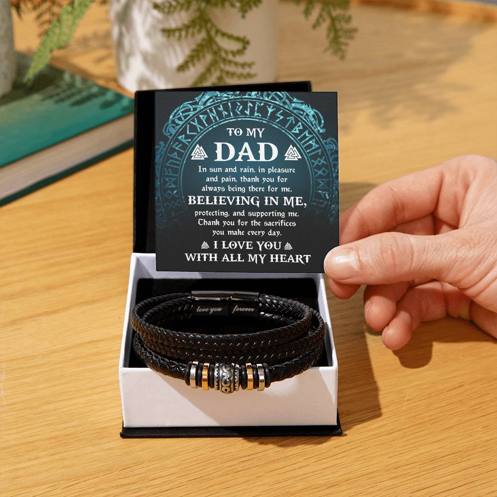 To My Dad - "Thank You For The Sacrifices You Make." -  Bracelet Gift