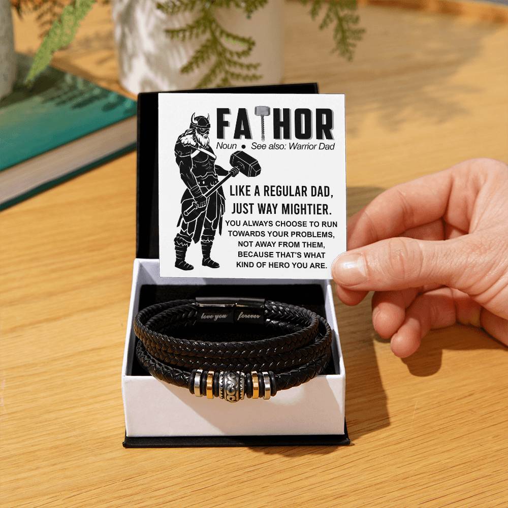 FATHOR - "WARRIOR DAD" - Love You Forever Bracelet