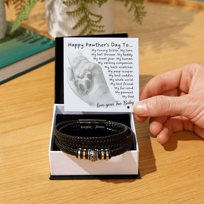 HAPPY PAWTHER'S DAY - "LOVE, YOUR FUR BABY" - Love You Forever Bracelet