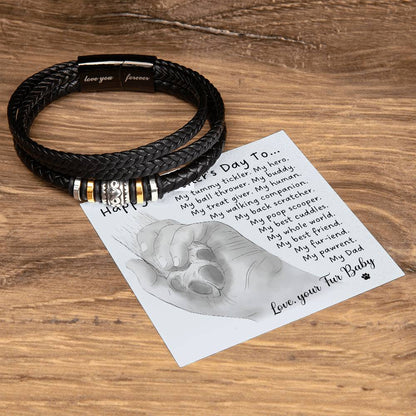 HAPPY PAWTHER'S DAY - "LOVE, YOUR FUR BABY" - Love You Forever Bracelet