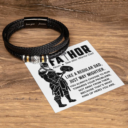 FATHOR - "WARRIOR DAD" - Love You Forever Bracelet