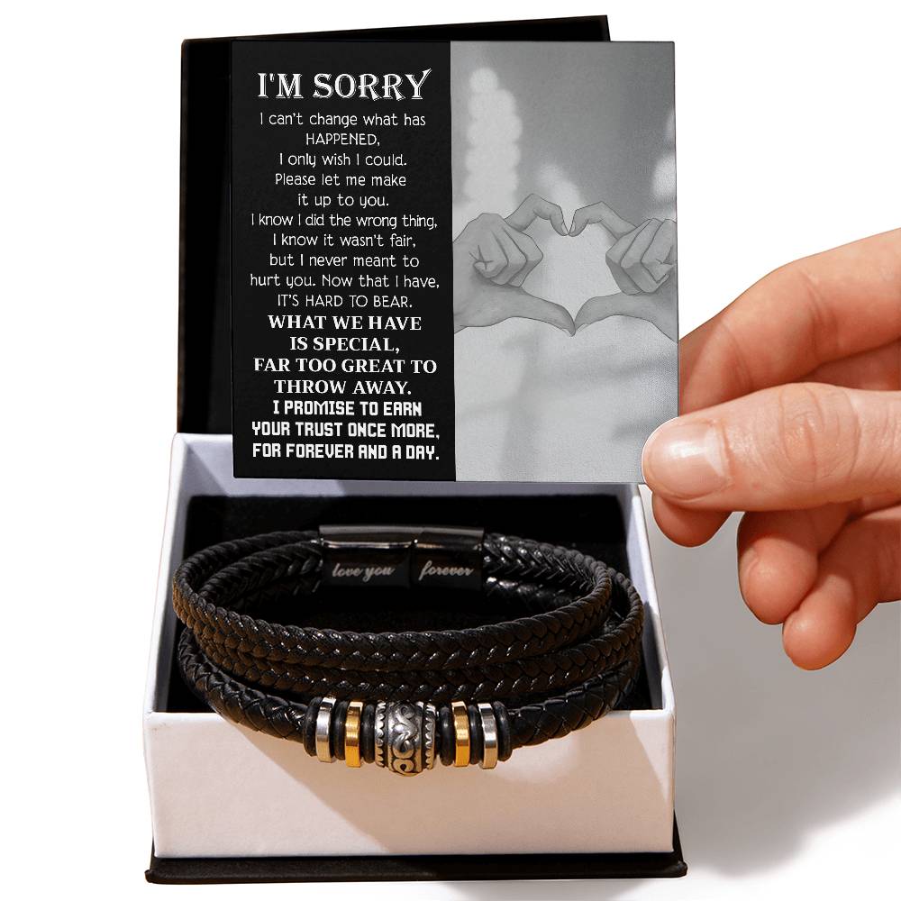 I'M SORRY - Love You Forever Bracelet