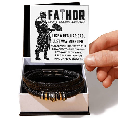 FATHOR - "WARRIOR DAD" - Love You Forever Bracelet