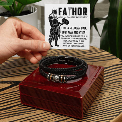 FATHOR - "WARRIOR DAD" - Love You Forever Bracelet