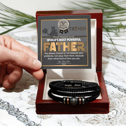 FATHOR - "WORLD'S MOST POWERFUL FATHER" - Love You Forever Bracelet