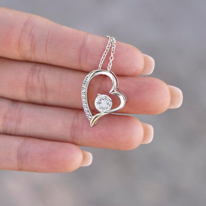 TO MY BEAUTIFUL MOM - "You Held My Hand For Many Years" - Forever Love Necklace