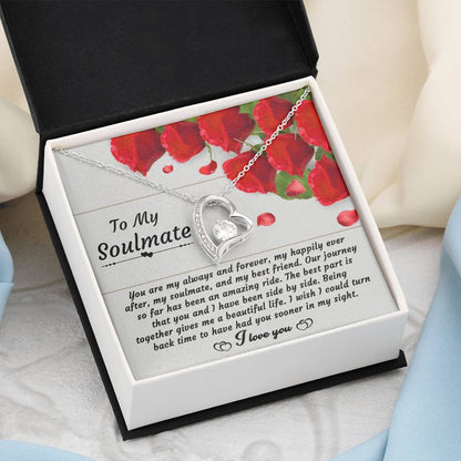 To My Soulmate - "You are My Always and Forever, My Happily Ever After." - Forever Love Necklace