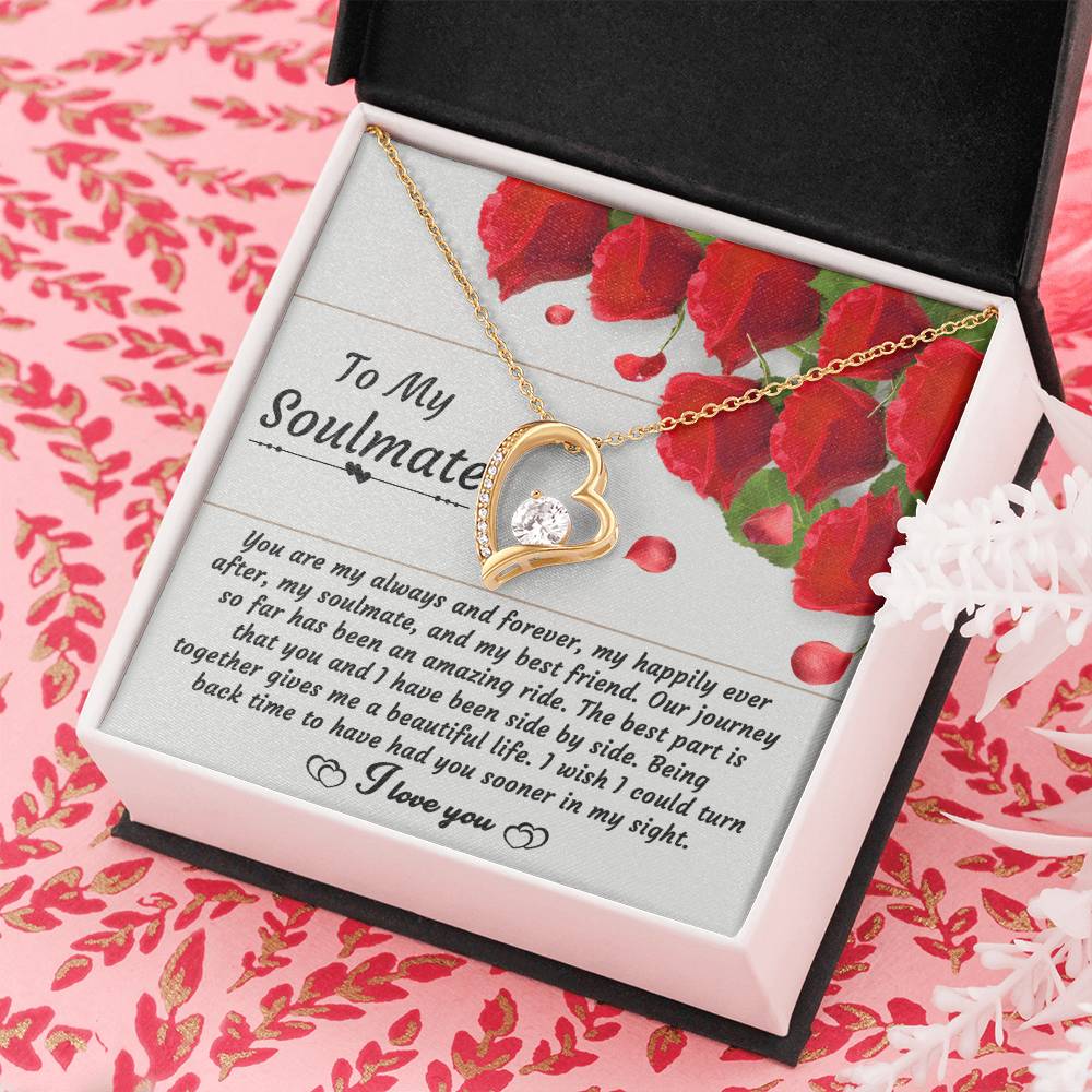 To My Soulmate - "You are My Always and Forever, My Happily Ever After." - Forever Love Necklace