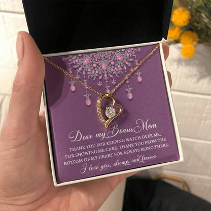 DEAR MY BONUS MOM - "Thank you..." - Forever Love Necklace